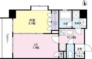 リバーレ池袋【3階】の間取り