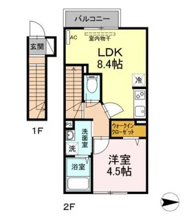 アンジュール西落合【2階】の間取り
