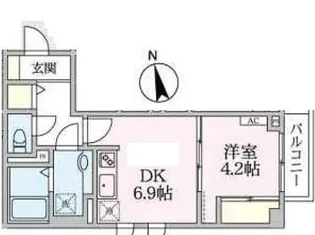 アローマ王子本町【1階】の間取り