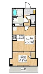 アローマ王子本町【3階】の間取り