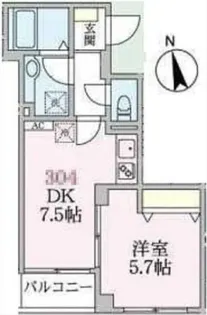 アローマ王子本町【3階】の間取り