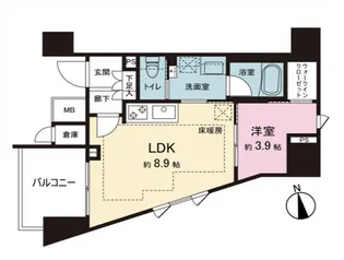 ルジェンテ板橋【11階】の間取り