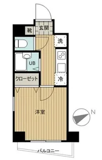 ヴェルト池袋ウエストフォート【2階】の間取り