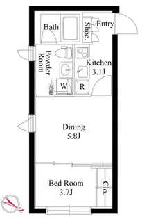 CLK東十条【2階】の間取り