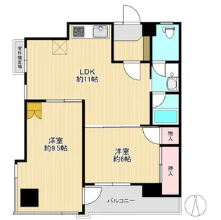 グリーン大山東館【7階】の間取り