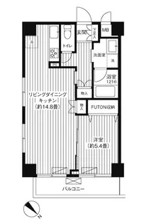 ハイキャスト大山【2階】の間取り