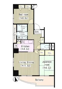 ラグーナ東池袋【8階】の間取り