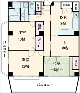 コーポ高砂【2階】の間取り