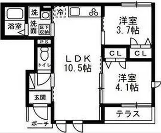 ココル【1階】の間取り