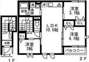 ココル【2階】の間取り