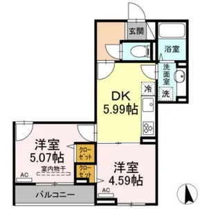 グラナーデ目白御留山【3階】の間取り
