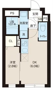 レピュア大山レジデンスⅡ【2階】の間取り