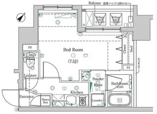 DIPS小竹向原【5階】の間取り