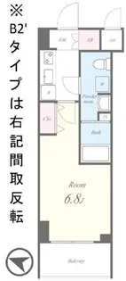 AGILIA千川駅前【6階】の間取り
