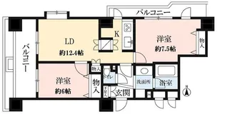 ドゥーエ練馬【14階】の間取り