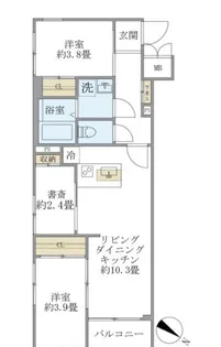ビューテラス茗荷谷【3階】の間取り