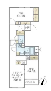ビューテラス茗荷谷【4階】の間取り
