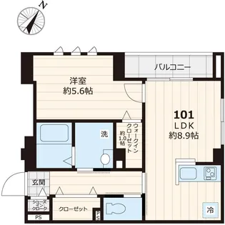 Rapport H&S ラポールエイチアンドエス【1階】の間取り
