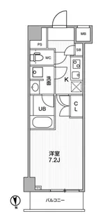The Residence 神楽坂Ⅱ【1階】の間取り