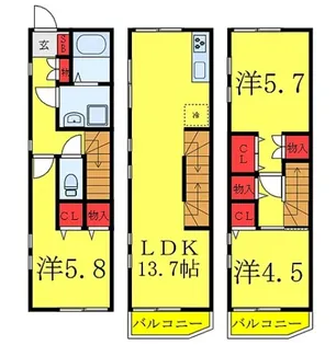TheSiesta要町BrickHausの間取り
