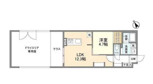 ACPレジデンス文京春日【1階】の間取り