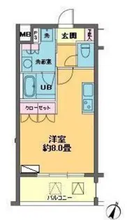 カスタリア大塚Ⅱ【7階】の間取り