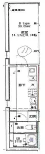 フュージョン板橋本町【2階】の間取り