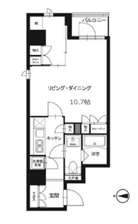 レックスガーデン神楽坂北町【1階】の間取り