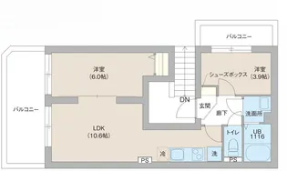 レピュア早稲田レジデンスⅢ【4階】の間取り