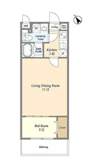 BPRレジデンスときわ台【3階】の間取り