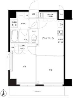 ルーブル中板橋伍番館【2階】の間取り