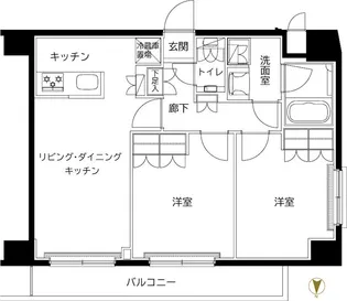 ルーブル東武練馬弐番館【2階】の間取り