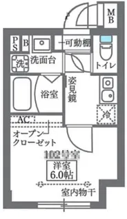 COCOCUBE板橋本町【2階】の間取り