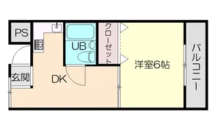 アーバンコート徳島 1st Avenue【603号室】の間取り