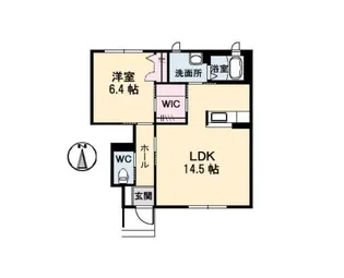 コートクレールⅡ番館【A101号室】の間取り