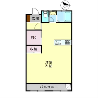 コーポ林第二ビル【605号室】の間取り