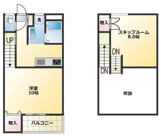 スキップ鳴門【201号室】の間取り