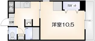 ハーバーハイツ万代町【407号室】の間取り