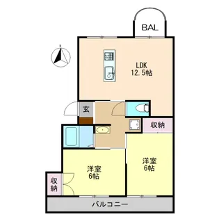 ガーデンヒルズ助任Ⅰ【302号室】の間取り