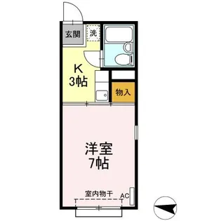 キャッスルハイツ【1階】の間取り