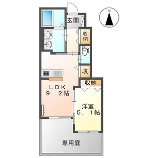 カレラB【106号室】の間取り