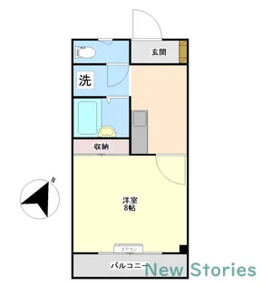 ハイム眉山【3階】の間取り