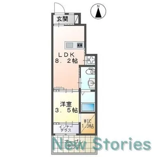 徳島県徳島市東吉野町2丁目【アパート】の間取り