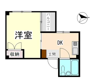 シティハイツ助任【301号室】の間取り