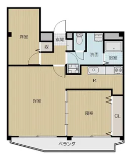 ピースリーベ栄町【7階】の間取り