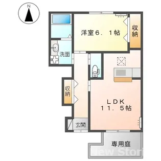 CADEL南昭和【1階】の間取り