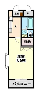 クレシアCrecia【105号室】の間取り