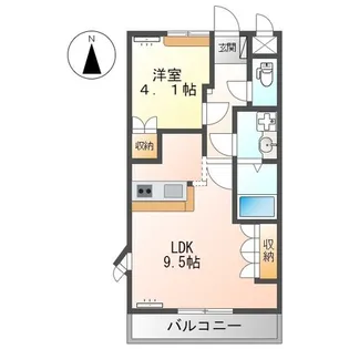 レジデンス城西Ⅰ【2階】の間取り