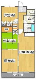 第14柴田マンション【7階】の間取り
