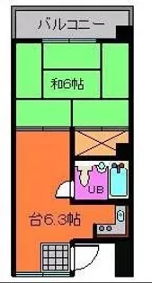 アーバンコート徳島【605号室】の間取り